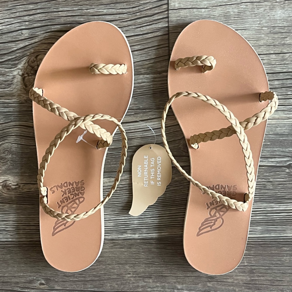 NWT Ancient Greek Sandals - Eleftheria - Size 36 - Natural